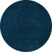 Round Machine Washable Abstract Light Blue Modern Rug, wshabs5577lblu