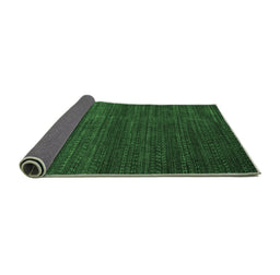 Sideview of Abstract Emerald Green Modern Rug, abs5578emgrn
