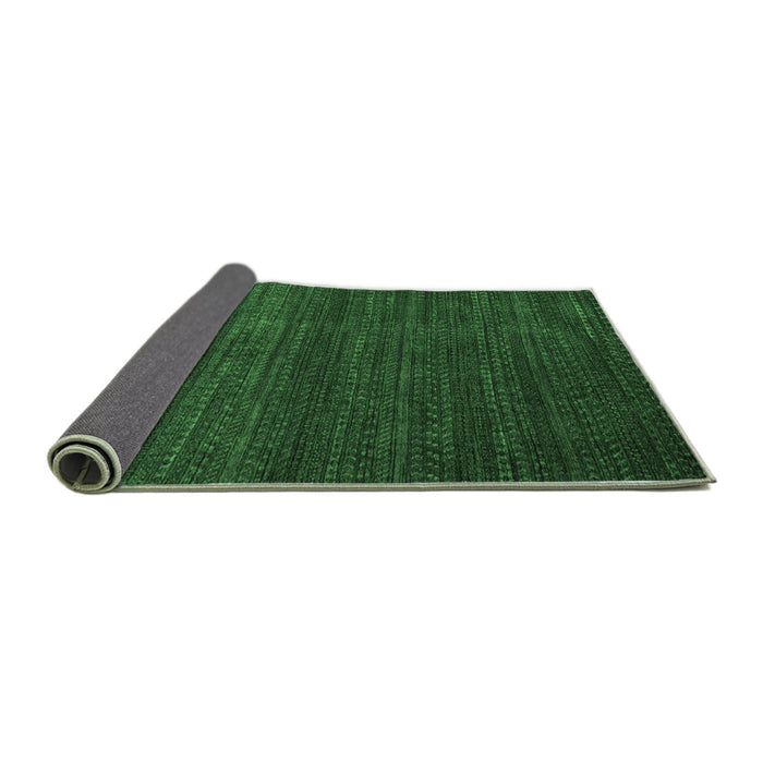 Sideview of Abstract Emerald Green Modern Rug, abs5578emgrn