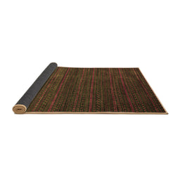 Sideview of Abstract Brown Modern Rug, abs5578brn