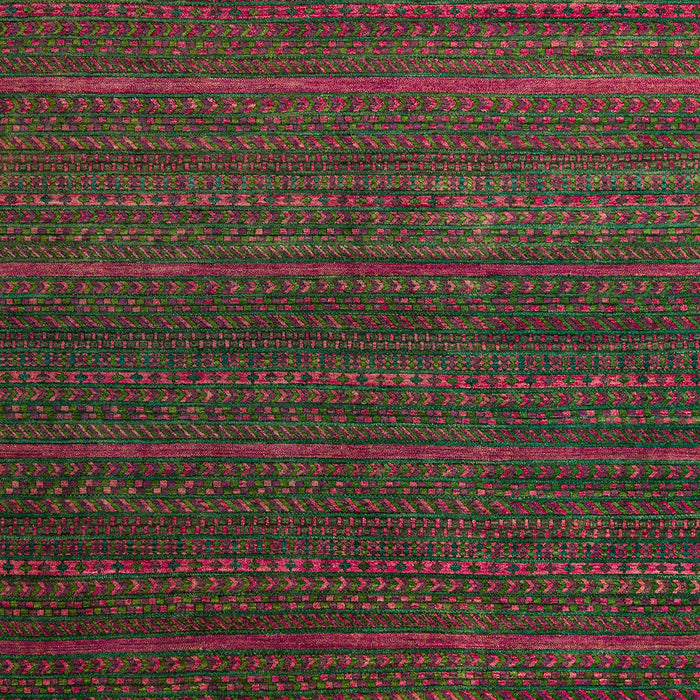 Machine Washable Abstract Army Green Rug, wshabs5578