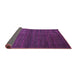 Sideview of Abstract Purple Modern Rug, abs5578pur