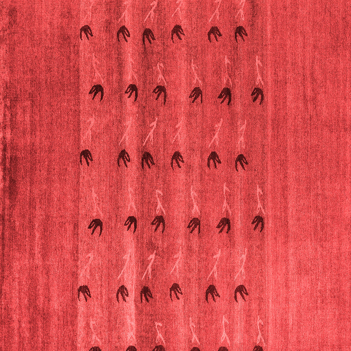 Machine Washable Abstract Red Modern Rug, wshabs5579red