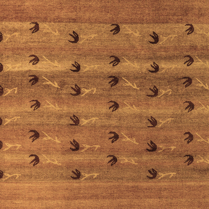 Machine Washable Abstract Brown Modern Rug, wshabs5579brn