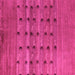 Square Machine Washable Abstract Pink Modern Rug, wshabs5579pnk