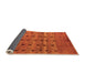 Sideview of Abstract Orange Modern Rug, abs5579org