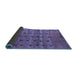 Sideview of Abstract Blue Modern Rug, abs5579blu