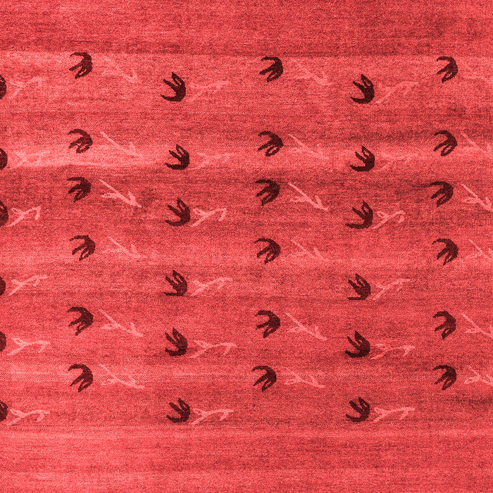 Machine Washable Abstract Red Modern Rug, wshabs5579red