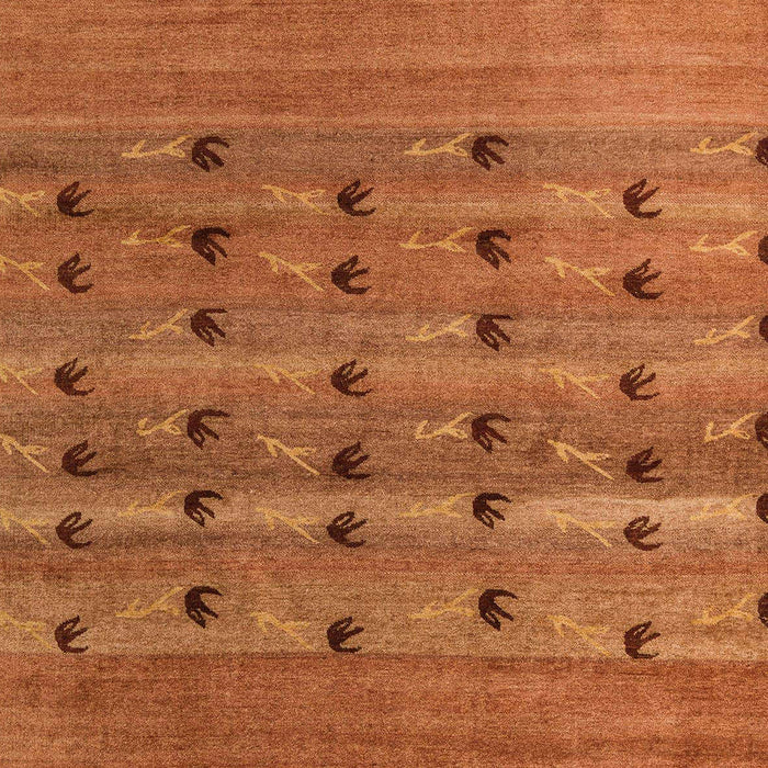 Machine Washable Abstract Red Rug, wshabs5579