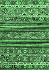 Abstract Emerald Green Modern Rug, abs557emgrn