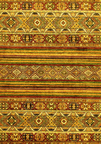 Abstract Yellow Modern Rug, abs557yw