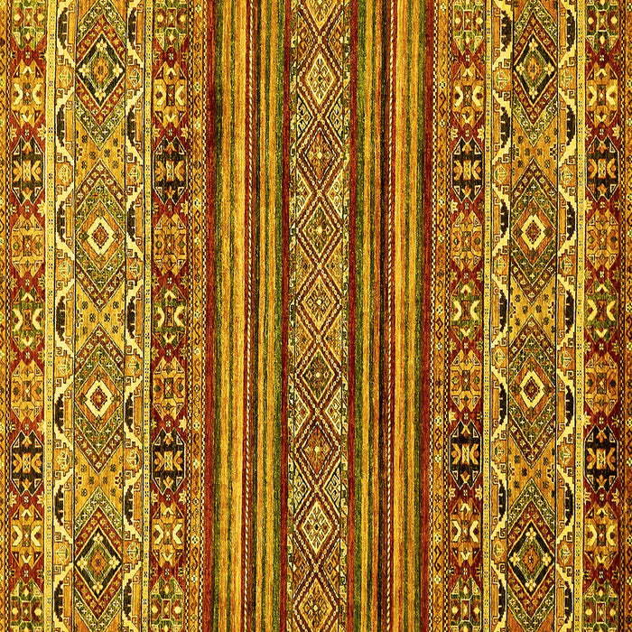 Square Machine Washable Abstract Yellow Modern Rug, wshabs557yw