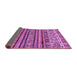 Sideview of Abstract Purple Modern Rug, abs557pur