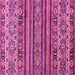 Square Machine Washable Abstract Pink Modern Rug, wshabs557pnk