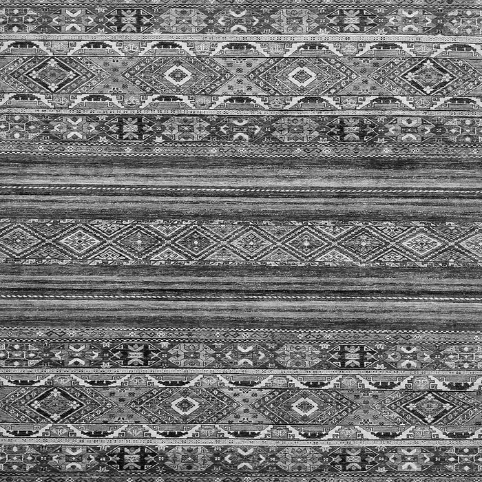 Square Abstract Gray Modern Rug, abs557gry