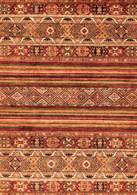 Abstract Orange Modern Rug, abs557org