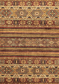 Abstract Brown Modern Rug, abs557brn