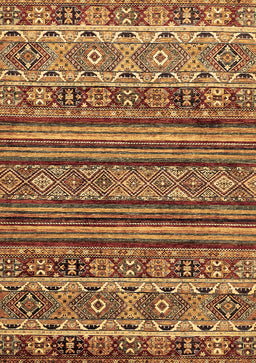 Abstract Brown Modern Rug, abs557brn