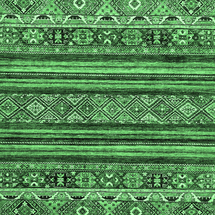Machine Washable Abstract Emerald Green Modern Area Rugs, wshabs557emgrn