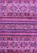 Machine Washable Abstract Purple Modern Area Rugs, wshabs557pur