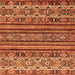 Square Abstract Orange Modern Rug, abs557org