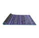 Sideview of Abstract Blue Modern Rug, abs557blu