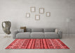 Modern Red Washable Rugs