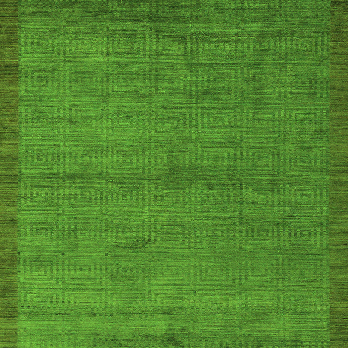 Machine Washable Abstract Green Modern Area Rugs, wshabs5580grn