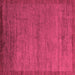 Square Machine Washable Abstract Pink Modern Rug, wshabs5580pnk