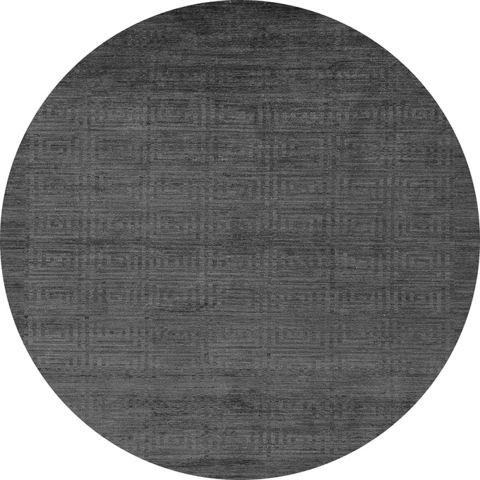 Round Machine Washable Abstract Gray Modern Rug, wshabs5580gry