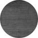 Round Machine Washable Abstract Gray Modern Rug, wshabs5580gry