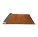 Sideview of Abstract Orange Modern Rug, abs5580org