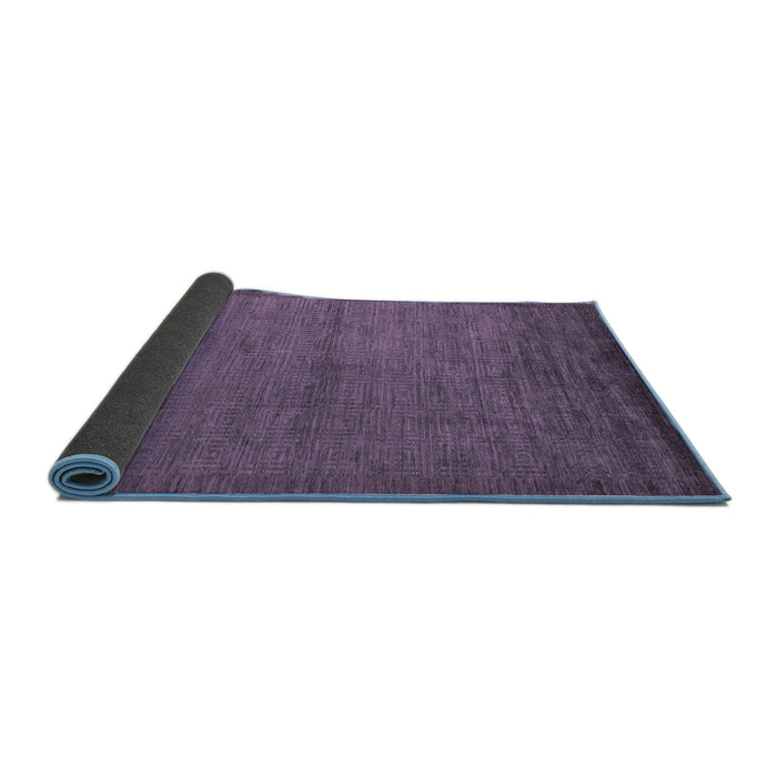 Sideview of Abstract Blue Modern Rug, abs5580blu