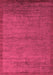 Machine Washable Abstract Pink Modern Rug, wshabs5580pnk