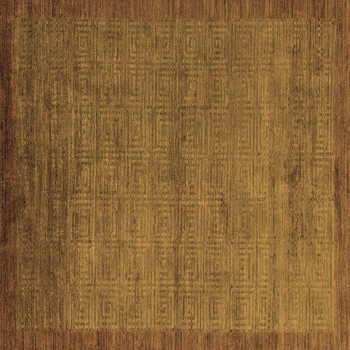 Square Abstract Brown Modern Rug, abs5580brn