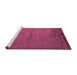 Sideview of Machine Washable Abstract Purple Modern Area Rugs, wshabs5580pur