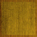 Square Abstract Yellow Modern Rug, abs5580yw