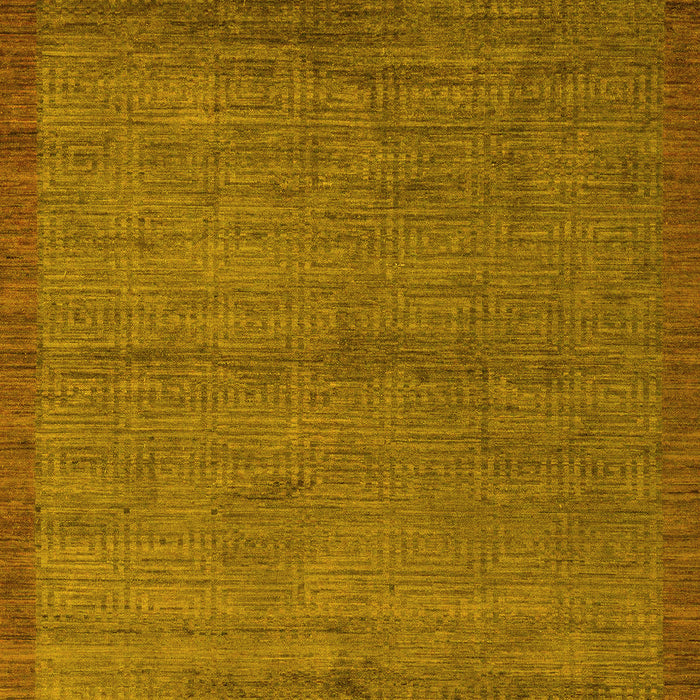 Machine Washable Abstract Yellow Modern Rug, wshabs5580yw