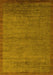 Abstract Yellow Modern Rug, abs5580yw