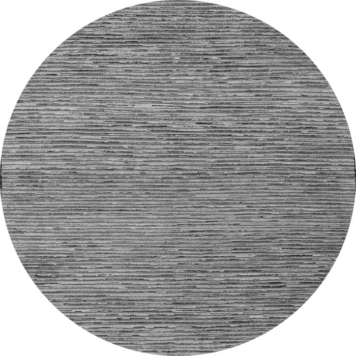 Round Machine Washable Abstract Gray Modern Rug, wshabs5581gry