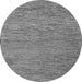 Round Machine Washable Abstract Gray Modern Rug, wshabs5581gry