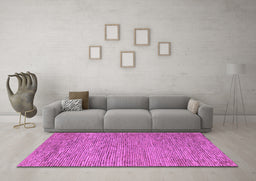 Machine Washable Abstract Purple Modern Area Rugs in a Living Room, wshabs5581pur
