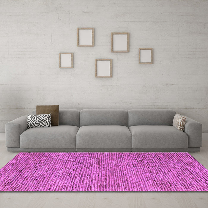 Machine Washable Abstract Purple Modern Area Rugs in a Living Room, wshabs5581pur