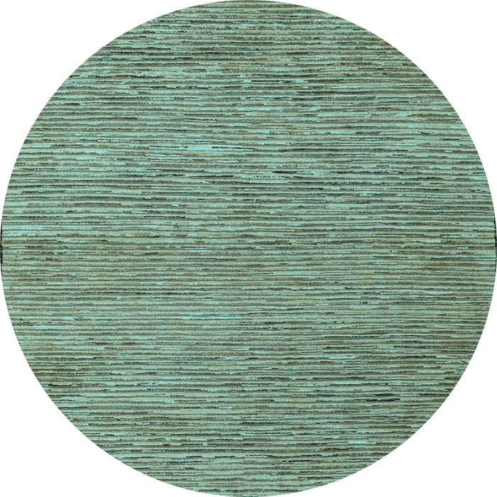 Round Machine Washable Abstract Light Blue Modern Rug, wshabs5581lblu