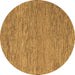 Round Abstract Brown Modern Rug, abs5581brn