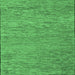 Square Abstract Emerald Green Modern Rug, abs5581emgrn