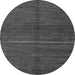 Round Machine Washable Abstract Gray Modern Rug, wshabs5582gry