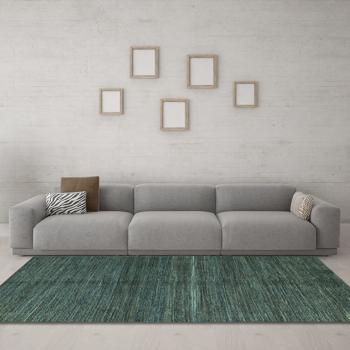 Machine Washable Abstract Light Blue Modern Rug in a Living Room, wshabs5582lblu
