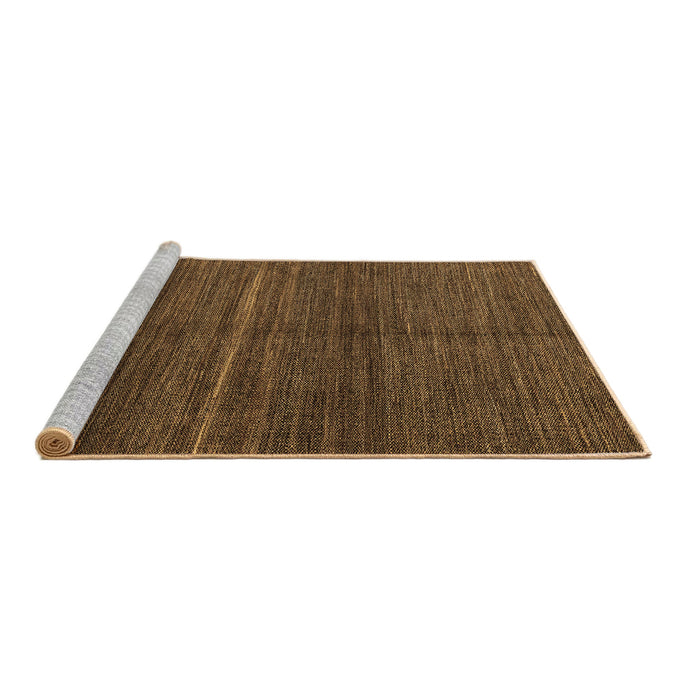 Sideview of Machine Washable Abstract Brown Modern Rug, wshabs5582brn