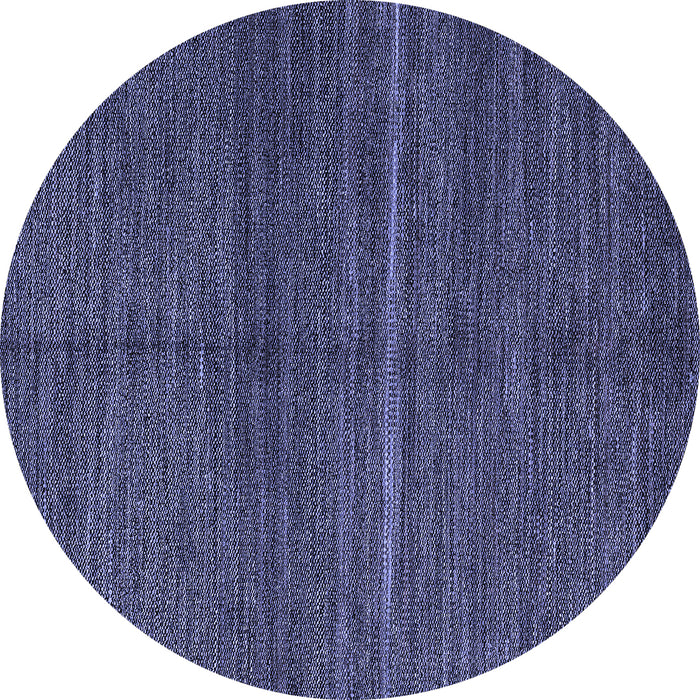 Round Machine Washable Abstract Blue Modern Rug, wshabs5582blu